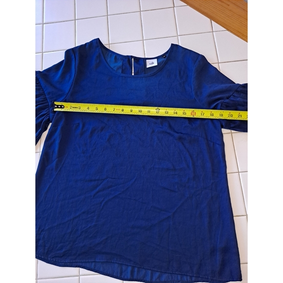 Cabi blue bell sleeve blouse size Medium short sleeve - Picture 5 of 11